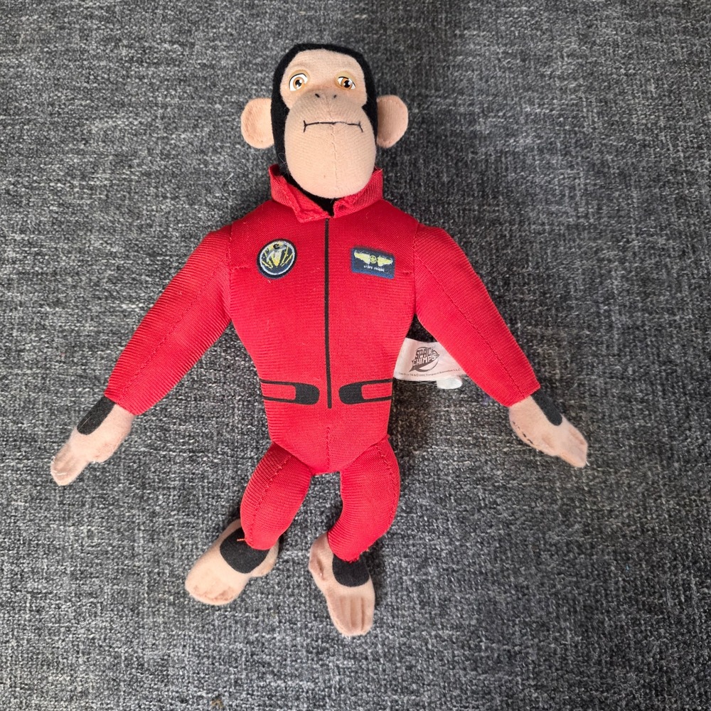 Space Chimps Titan Plush 2008 Nanco Red Astronaut Suit Monkey 11in Movie Toy